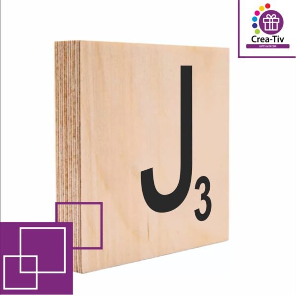 SCRABBLE BLOCK J