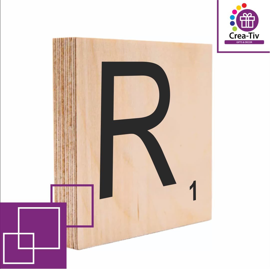 SCRABBLE BLOCK R