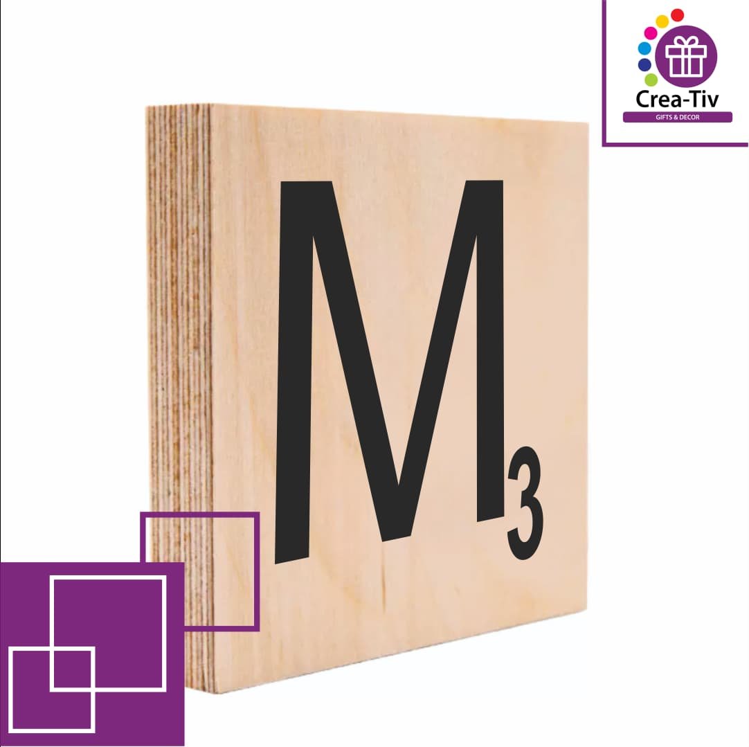 SCRABBLE BLOCK M