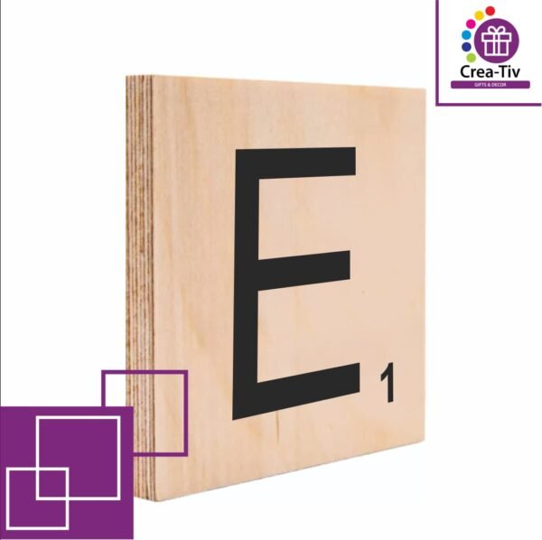 SCRABBLE BLOCK E