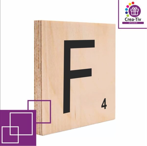 SCRABBLE BLOCK F
