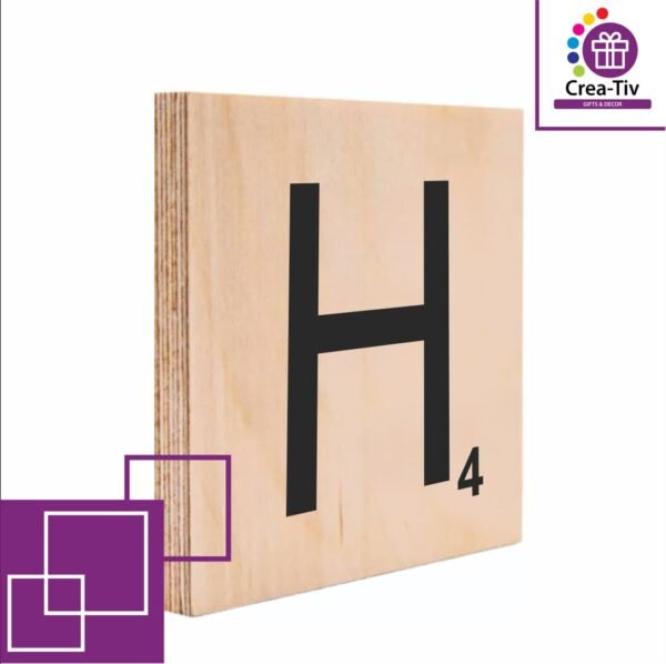 SCRABBLE BLOCK H