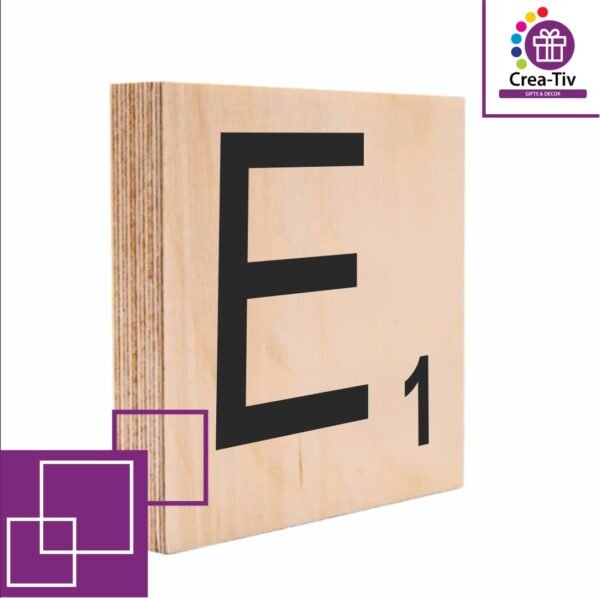 SCRABBLE BLOCK E