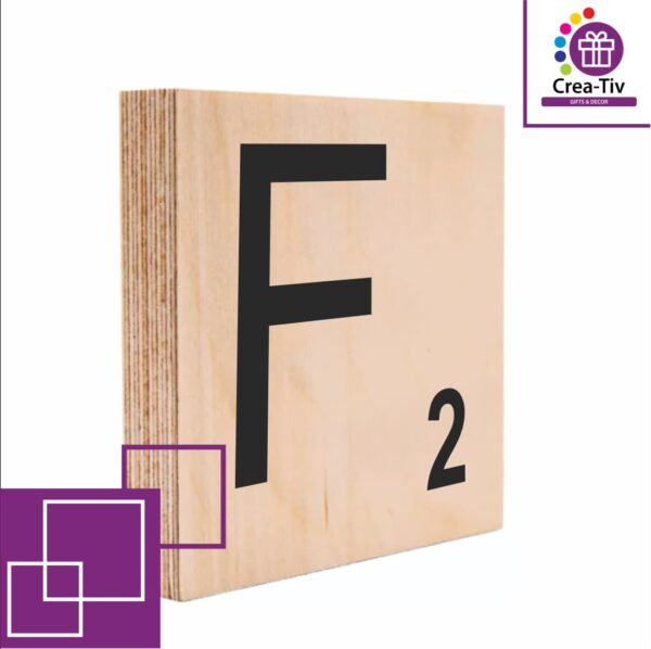 SCRABBLE BLOCK F