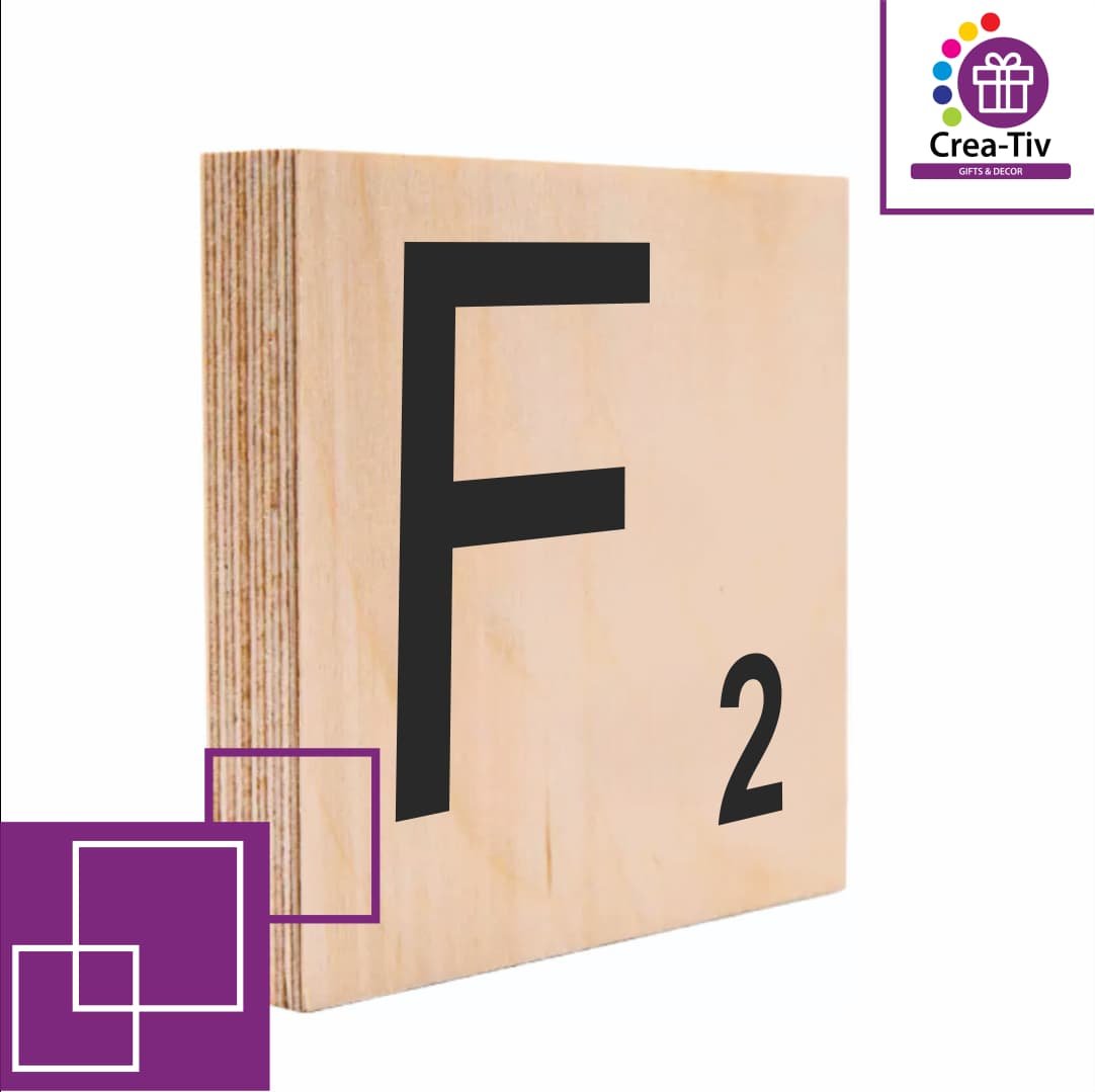 SCRABBLE BLOCK F